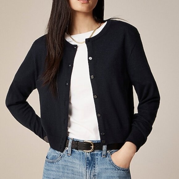 Talbots Petite Pima Cotton Button Up Cardigan - Picture 1 of 10